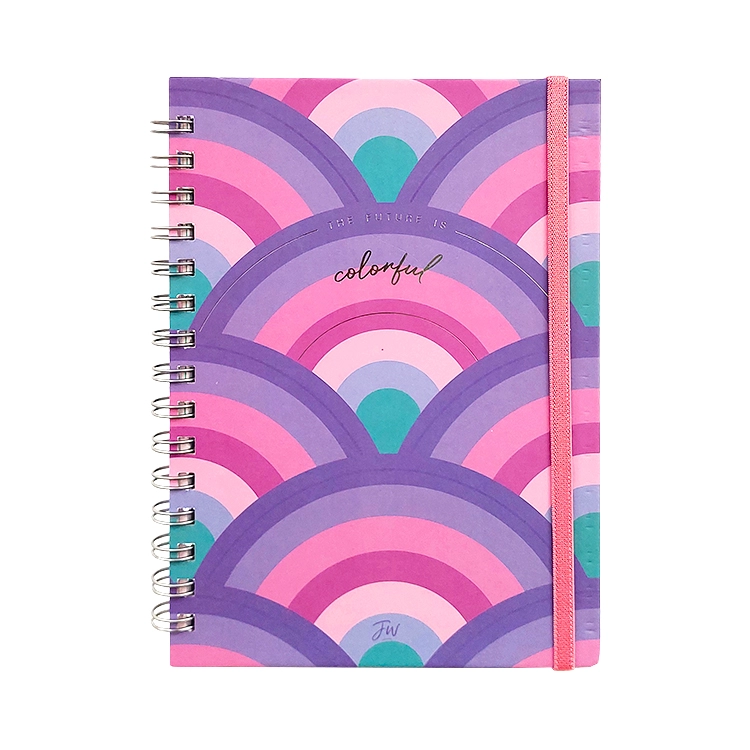 Cuaderno con Espiral A5 FW Rainbow Colorful 16x21 cm 96 hojas rayado Art.999728
